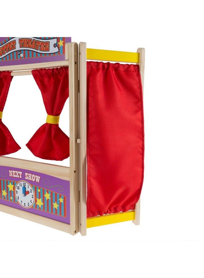 Hey! Play! Hey!Play! 80-HCH212 Wooden Tabletop Puppet Theater - Image 4