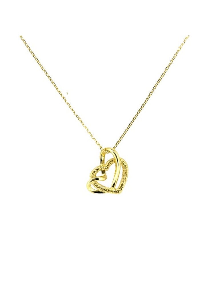 Stainless steel chain, elegant accessory for girls - distinctive heart shape