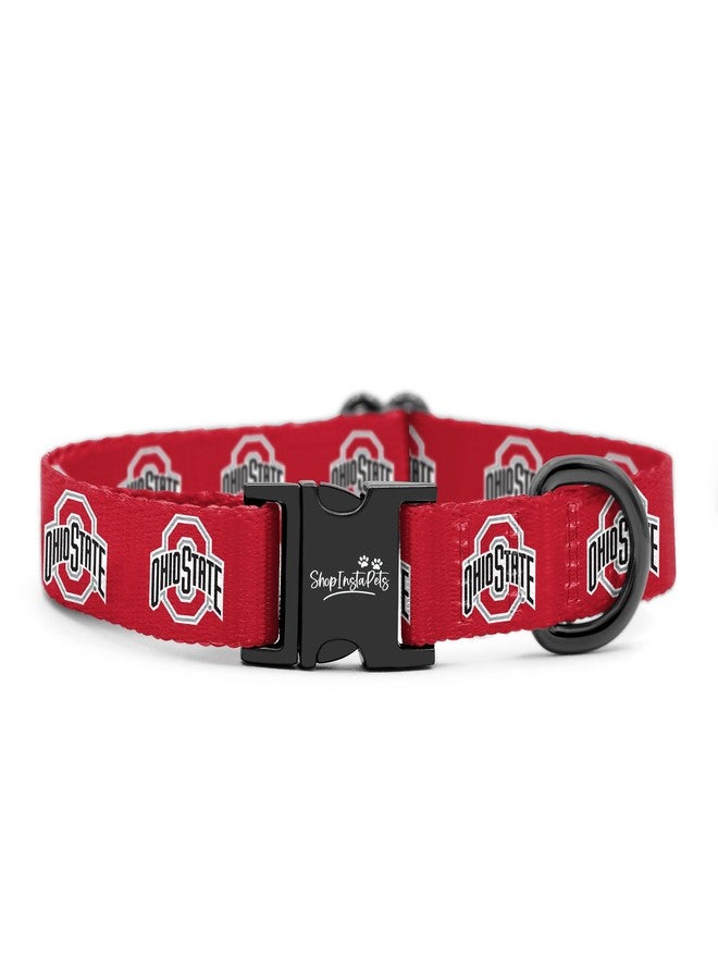 ShopInstaPets Ohio State Buckeyes Collars and Leashes | Officially Licensed | Fits All Pets! (XS Collar) - Image 1