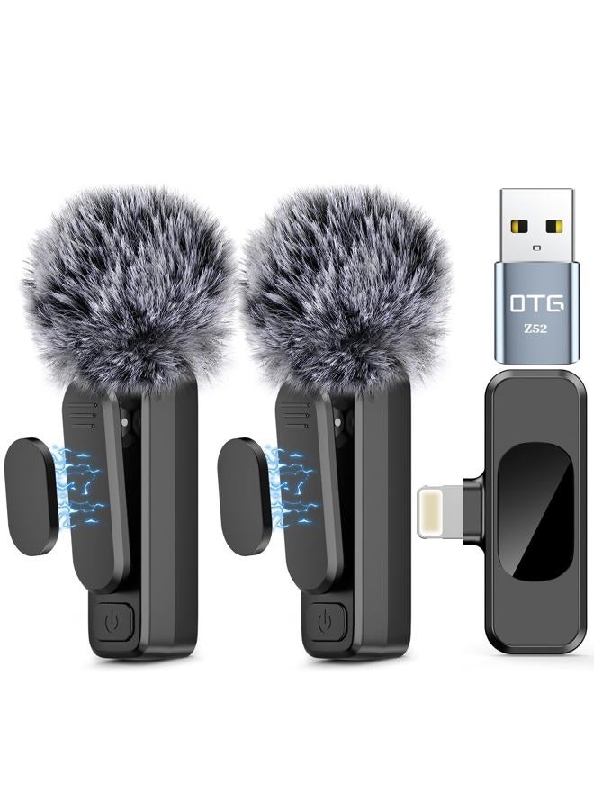 NICHOM Wireless Lavalier Microphone (Black, Extra Large Lightning) - Image 1