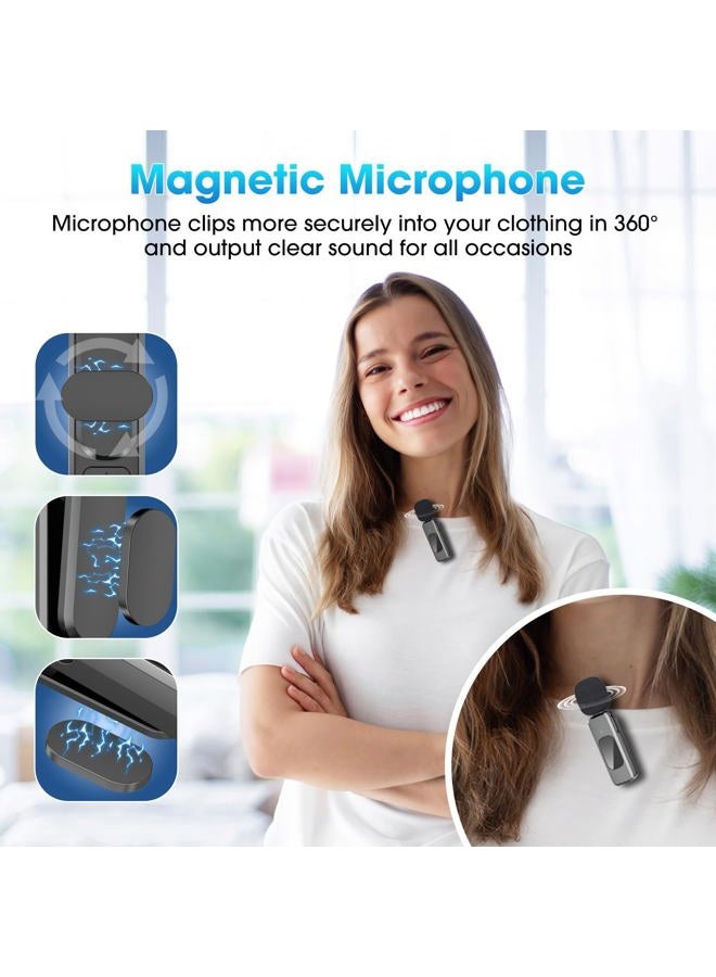 NICHOM Wireless Lavalier Microphone (Black, Extra Large Lightning) - Image 2