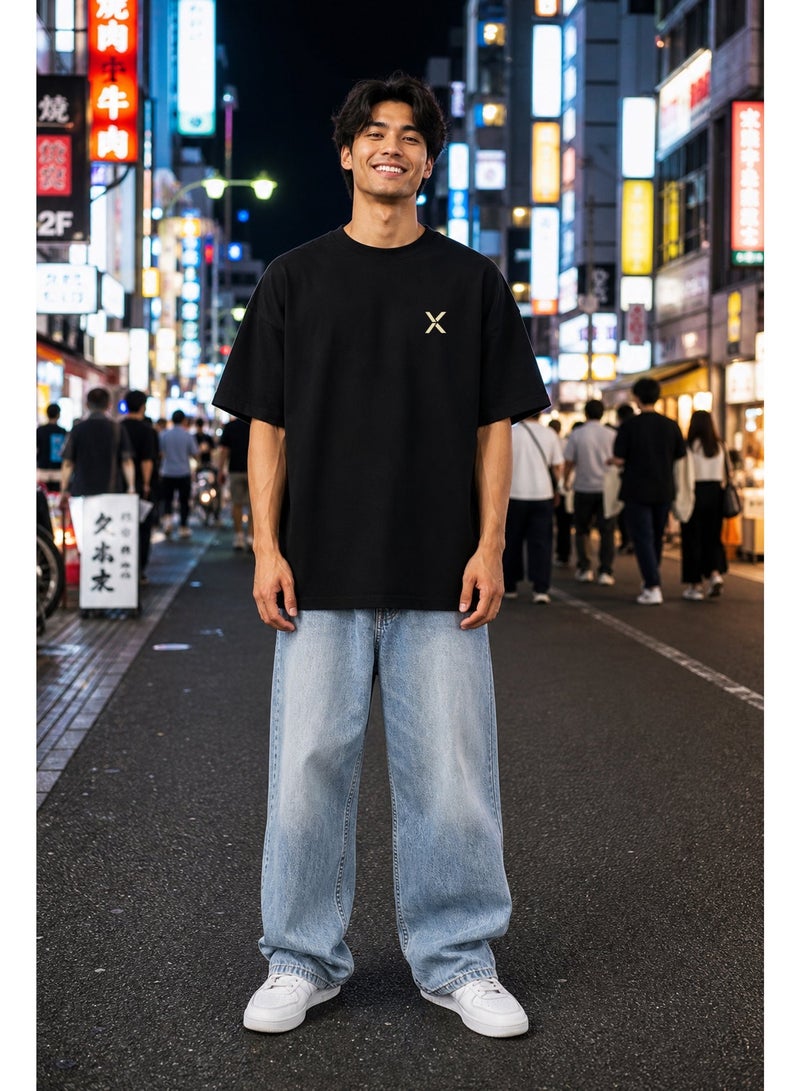 NOMAiX Astronaut T-Shirt │ Globe Compass Back Print │ Expat Streetwear │ Oversized Fit │ Made in UAE - Image 3