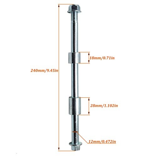 YD-PS001 12mm Front Rear wheel Axle XR50 CRF50 70cc 90cc 110cc 125cc Dirt Pit Bike - Image 2