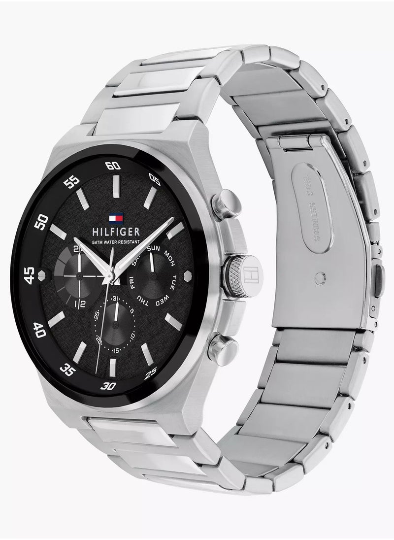 TOMMY HILFIGER Men's Dexter Black Dial Stainless Steel Watch - 1792087  - Image 2