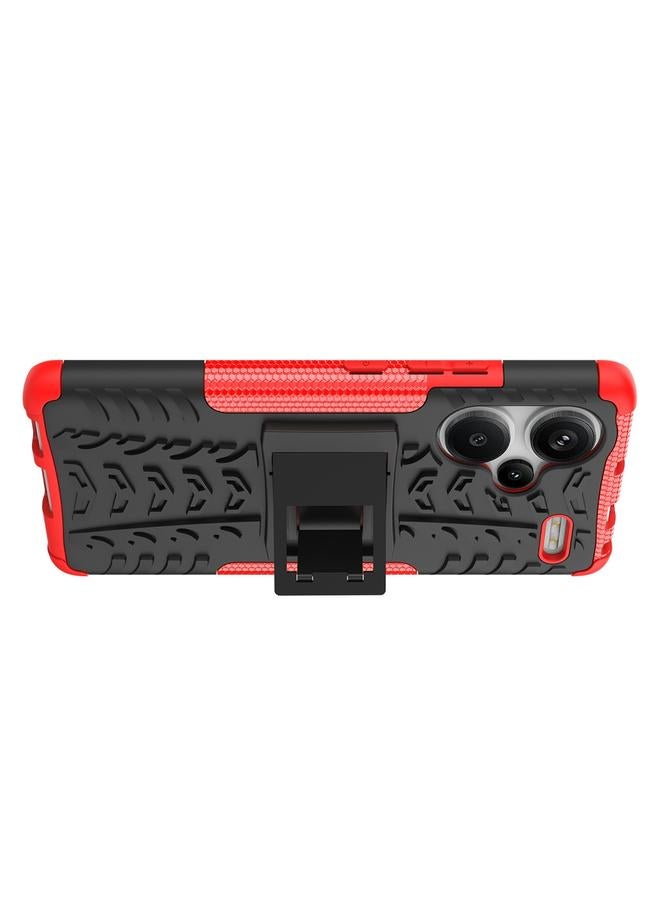 erorex Case For Xiaomi Redmi Note 13 Pro+ 5G Tire Texture TPU + PC Phone Case with Holder - Image 3