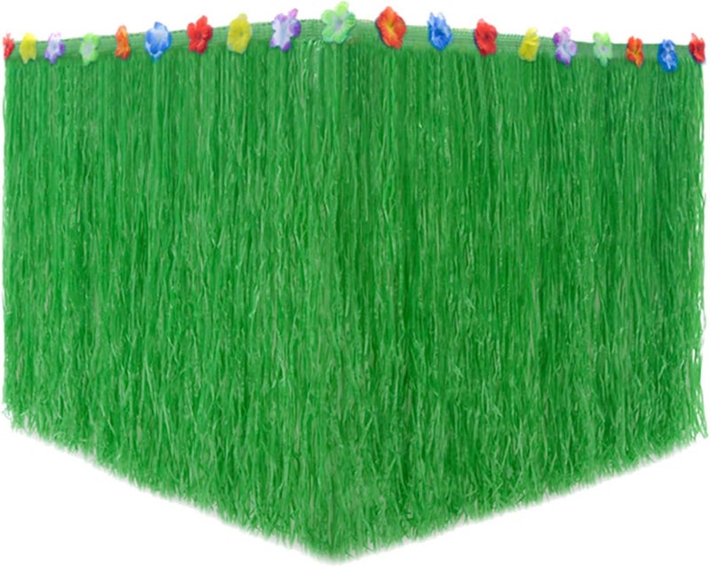 Grass Table Skirt Party Table Skirts Tropically Hawaiian Beach Theme Decoration - Image 1