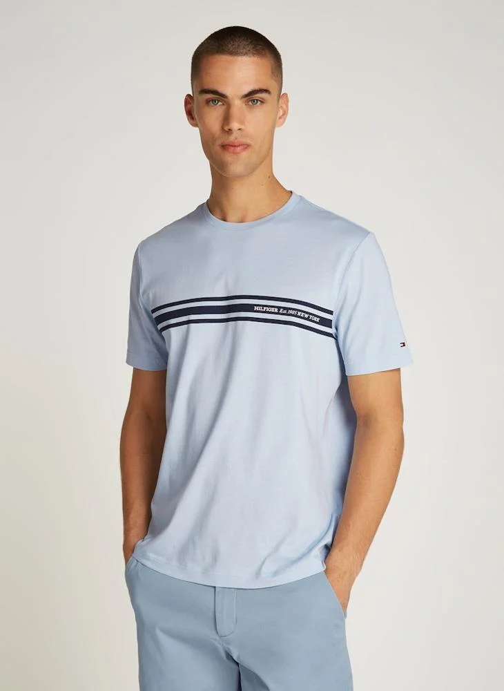 تومي هيلفيغر Stripe Crew Neck T-Shirt