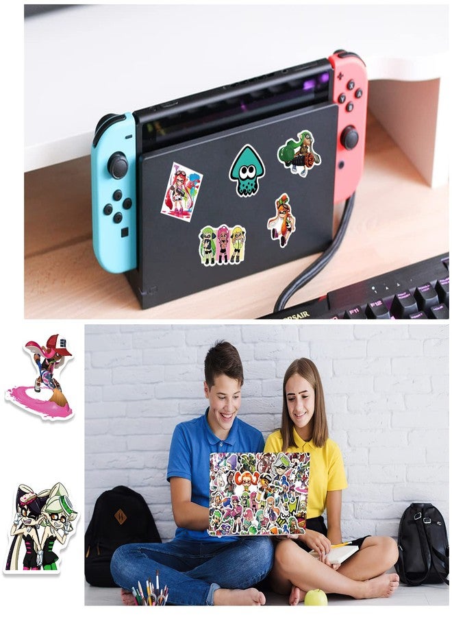 Pounchi Splash Game Stickers (100 Pcs) Cartoon Video Game PVC Sticker, Gifts for Laptop Water Bottle Skateboard Party Supplies Decorations Teens Kids - Image 3