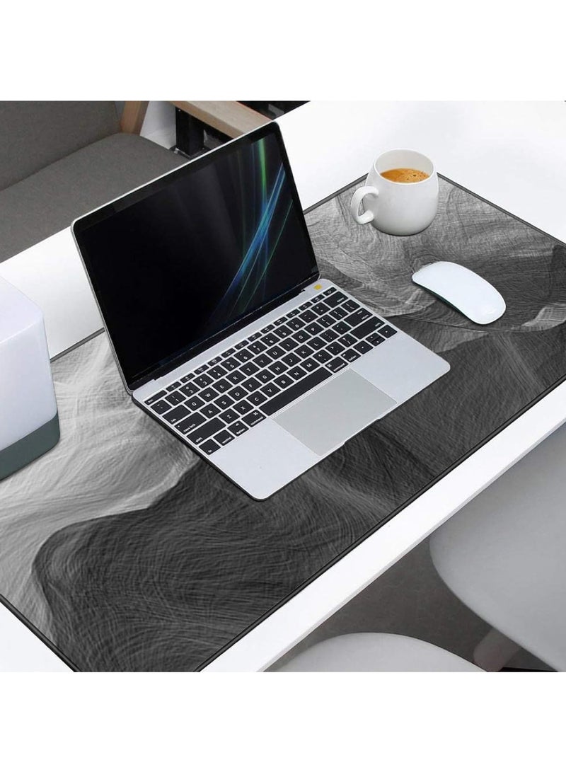 Rock Pow Large Mouse Pad Extended Mouse Pad Non-Slip Rubber Base Gaming Mouse pad Office Desk Mat Desk Pad Smooth Cloth Surface Keyboard Mouse Pads for Computers (800 * 30 * 3mm) (Ink wash) - Image 4