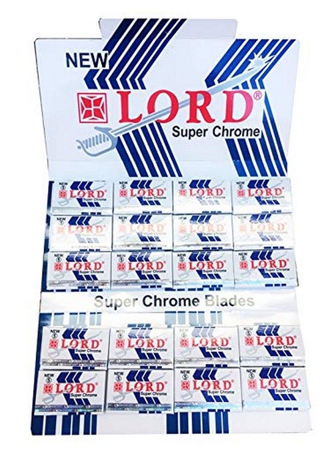 Lord Super Chrome Double Edge Safety Razor Blades 100 Blades (20X5)  - Image 2
