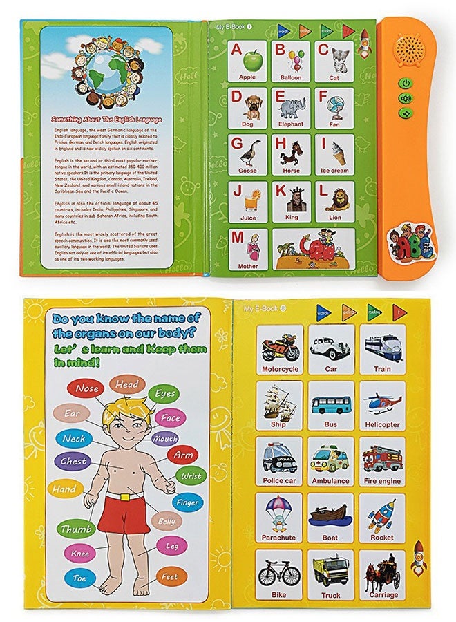 يو كليفر كتاب تعليمي إلكتروني، لوح قصص تعليمي باللغة الإنجليزية، لعبة تعليمية للأطفال - Image 2