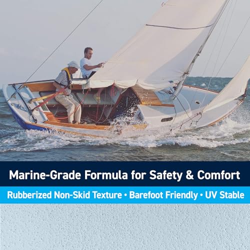 TotalBoat طلاء سطح غير زلق TotalBoat-520120 TotalTread، طلاء مضاد للانزلاق من الدرجة البحرية للقوارب، الخشب، الألياف الزجاجية، الألمنيوم، والمعادن (رمادي فاتح، ربع)  - Image 2