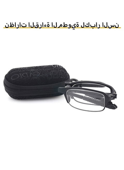 +2.00D folding reading glasses, high definition, anti-eye fatigue, suitable for both men and women