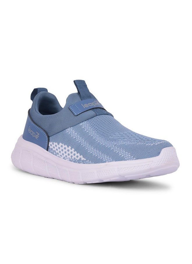Liberty - Liberty LEAP7X BOSTER-L2E Sports Shoes for Women with Knitted Upper | EVA Sole, Slip-on Style| Memory Foam Insole | Comfortable Footbed | Walking, Gym & Outdoor Wear-3 UK (36 EU-Blue) - Image 1