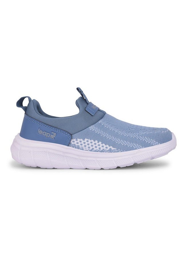Liberty - Liberty LEAP7X BOSTER-L2E Sports Shoes for Women with Knitted Upper | EVA Sole, Slip-on Style| Memory Foam Insole | Comfortable Footbed | Walking, Gym & Outdoor Wear-3 UK (36 EU-Blue) - Image 1