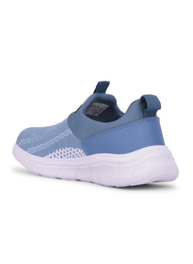 Liberty - Liberty LEAP7X BOSTER-L2E Sports Shoes for Women with Knitted Upper | EVA Sole, Slip-on Style| Memory Foam Insole | Comfortable Footbed | Walking, Gym & Outdoor Wear-3 UK (36 EU-Blue) - Image 1