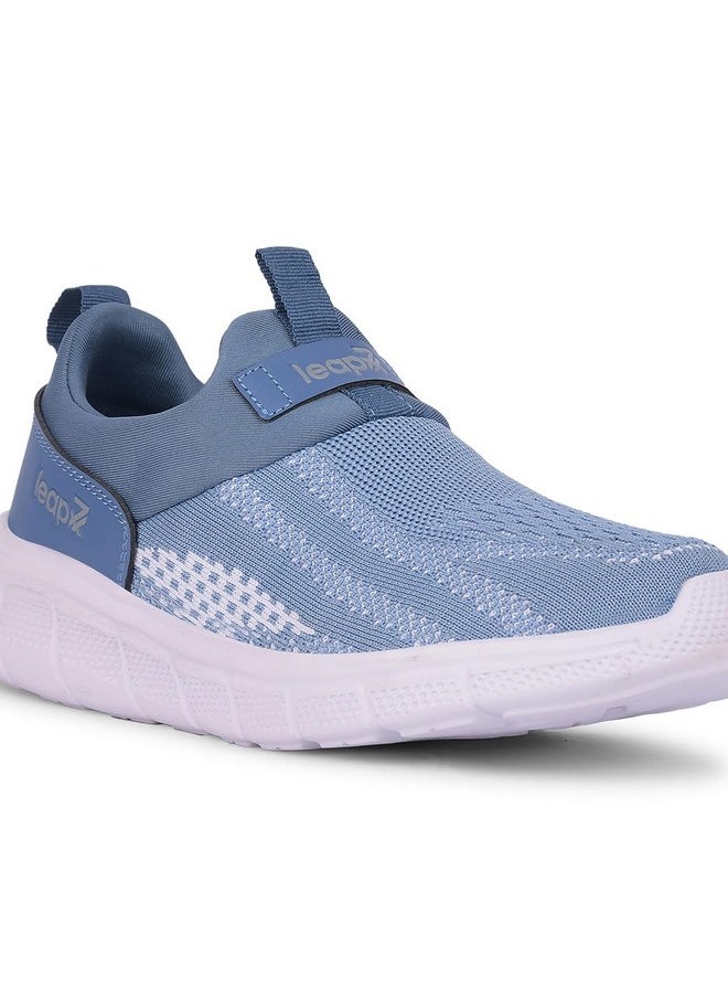 Liberty - Liberty LEAP7X BOSTER-L2E Sports Shoes for Women with Knitted Upper | EVA Sole, Slip-on Style| Memory Foam Insole | Comfortable Footbed | Walking, Gym & Outdoor Wear-3 UK (36 EU-Blue) - Image 1