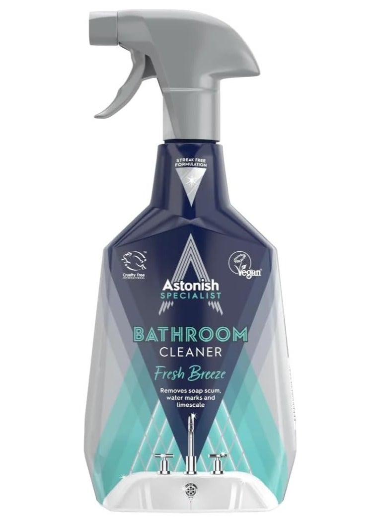 Astonish Fresh Breeze Anti-Bactrial Bathroom Cleaner Spray 750ml 