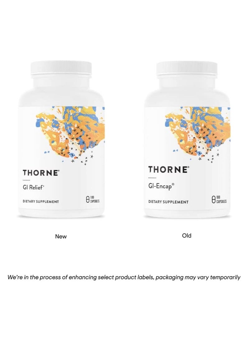 Thorne - GI-Relief- Botanical Supplement For GI Tract Support - 180 Capsules - Image 1