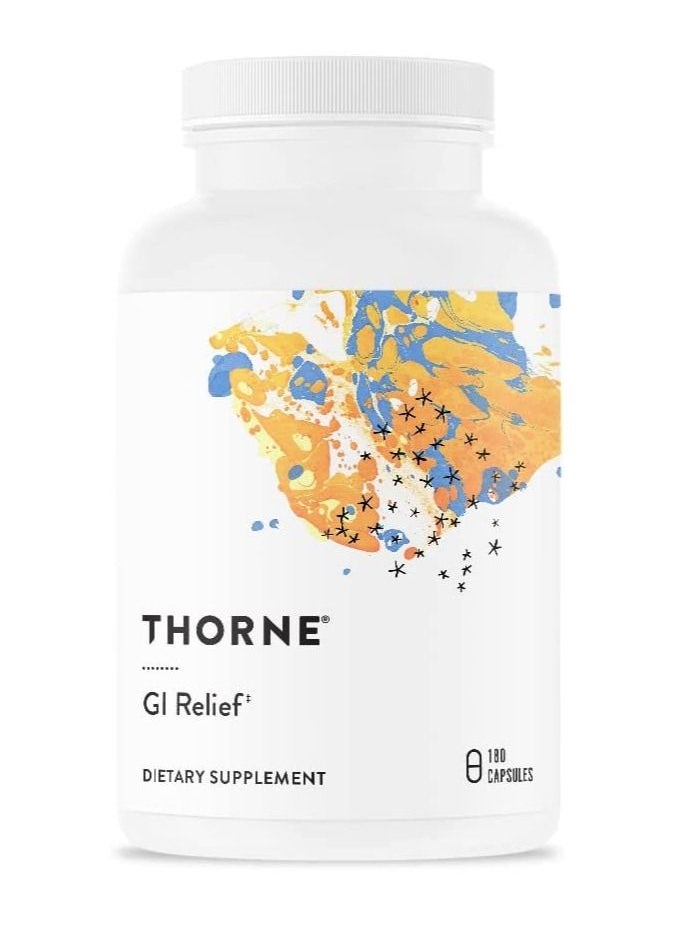 Thorne - GI-Relief- Botanical Supplement For GI Tract Support - 180 Capsules - Image 1