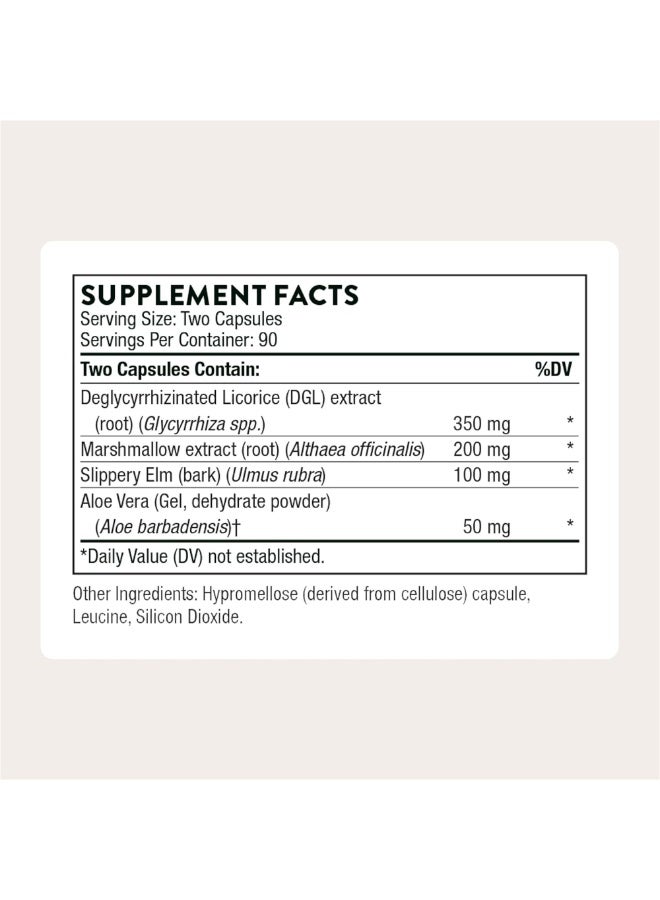 Thorne GI-Relief- Deitary Supplement -180 Capsules - Image 2