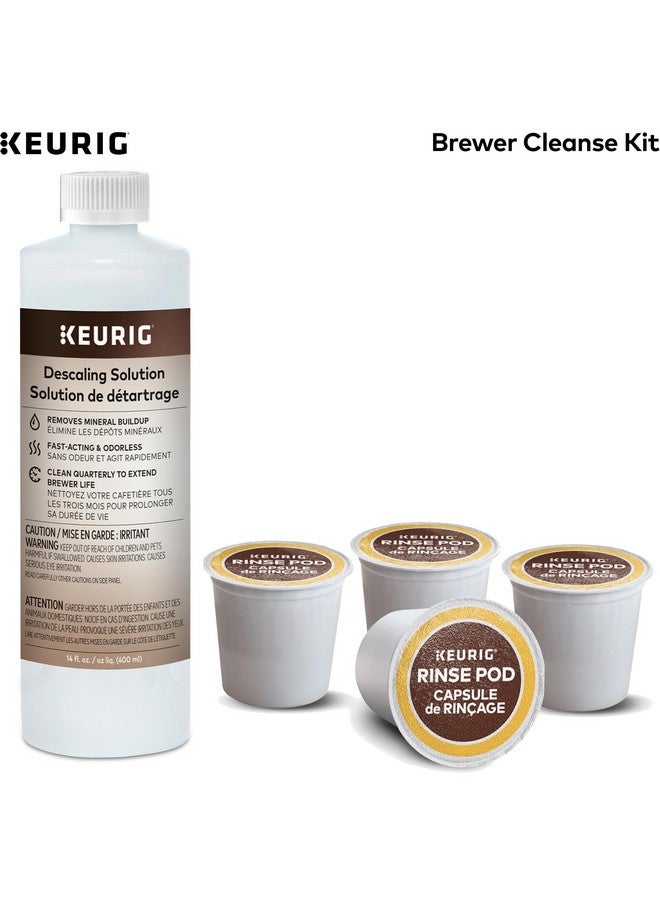 Keurig مجموعة تنظيف ماكينة القهوة كيريج للصيانة تشمل محلول إزالة الترسبات وكبسولات الشطف، متوافقة مع ماكينات القهوة كيريج كلاسيك/1.0 و2.0 كيب كاب، 4 قطع - Image 2