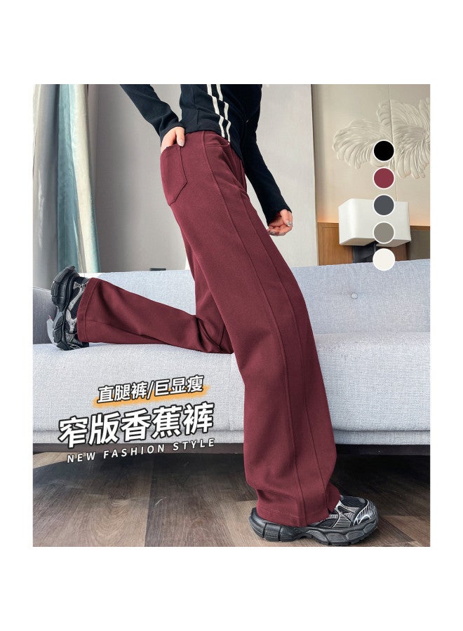 Hstyle Banana Pants Women 2025 Spring/fall High-end Fashion Comfortable High-waist Slimming Casual Office Wear Versatile Wide-leg Trousers - Image 2