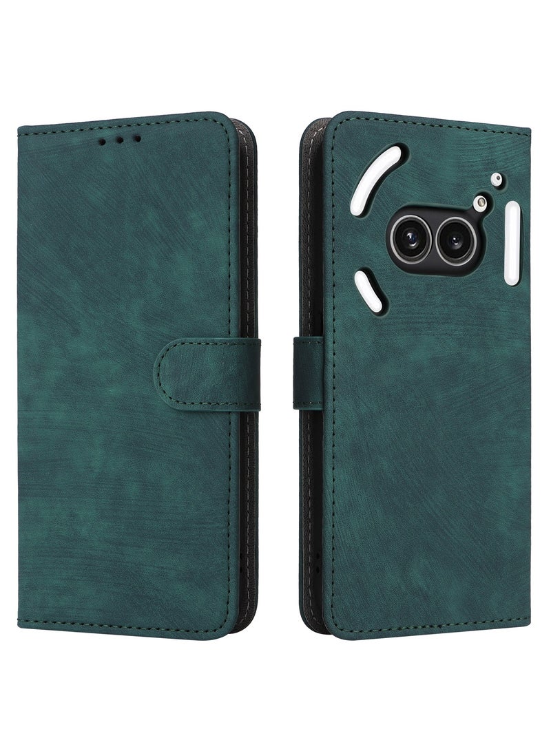 For Nothing Phone 2a / 2a Plus Cover, PU Leather Magnetic Adsorption Flip Cover, RFID Nti-Theft Brush Wallet Case - Image 4