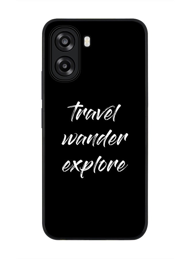 Stylizedd For Oppo A6x 5G / A6x 4G Case,Slim fit Camera Protection, Shockproof Thin Phone cover  - Travel Wander Explore - Image 1