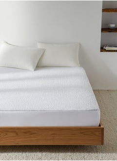 Master Home Textile Waterproof Mattress Protector, For Single and Half Size Bed, Fitted Sheet Style Mattress Cover with 30 cm deep pocket, Washable and Comfortable  - Image 1