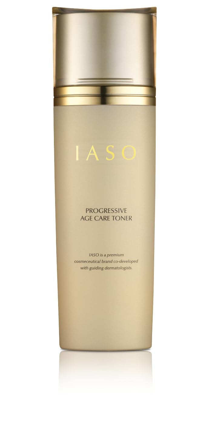 IASO Progressive Age Care Toner  Premium AntiAging AntiWrinkle Skin Toner Nourishing Ingredients Enriched with Ginseng Korean Skin Care 608 oz