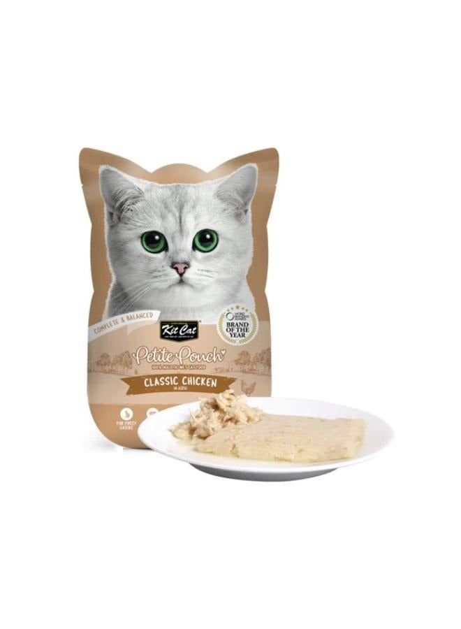 كيت كات بيتيت طعام متكامل ومتوازن كلاسيك دجاج في جيلي طعام رطب للقطط, 70 جرام