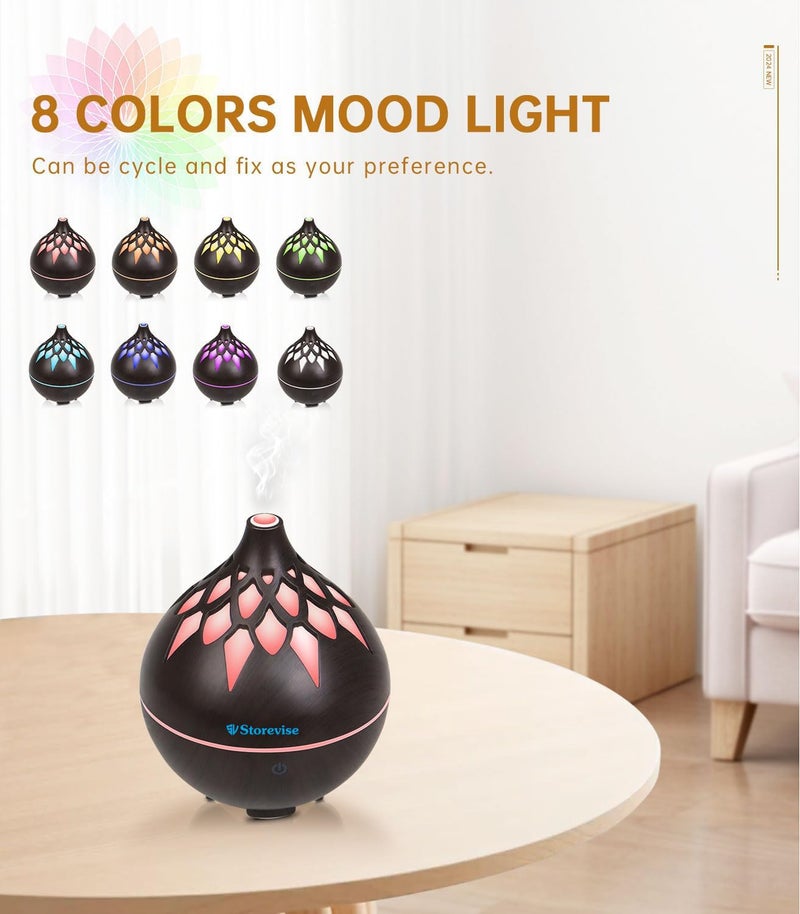 STOREVISE Aroma Essential Oil Diffusers Humidifier with Remote Diffusers for Essential Oils Large Room 7 Colors Aromatherapy Oil Diffuser with Cool Mist for Car Office Room Bedroom - Image 3