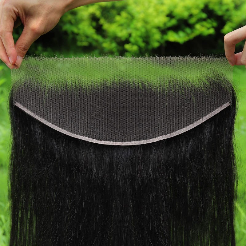 BEEOS 13x4 SKINLIKE Real HD Lace Frontal Only, 0.10mm Ultra-thin Invisible HD Lace Vivid Pre-plucked Hairline Bleached Knots Straight Human Hair 18 Inch - Image 2