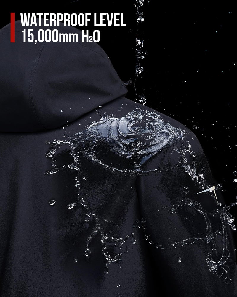RIDEIRON Motorcycle Rain Gear, Rain Suit for Men & Women Waterproof Jacket and Pants Breathable Reflective Raincoat for Riding, Fishing, Golf, Hunting, Camping L - Image 3