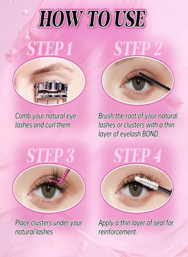 FADLASH FASLASH Bond and Seal Lash Glue 12ML Lash Cluster Glue Lash Bond and Seal Waterproof Eyelash Glue for Eyelash Extensions Hold 48-72 Hours - Image 5