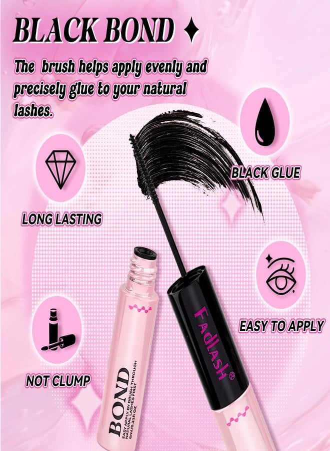 FADLASH FASLASH Bond and Seal Lash Glue 12ML Lash Cluster Glue Lash Bond and Seal Waterproof Eyelash Glue for Eyelash Extensions Hold 48-72 Hours - Image 3