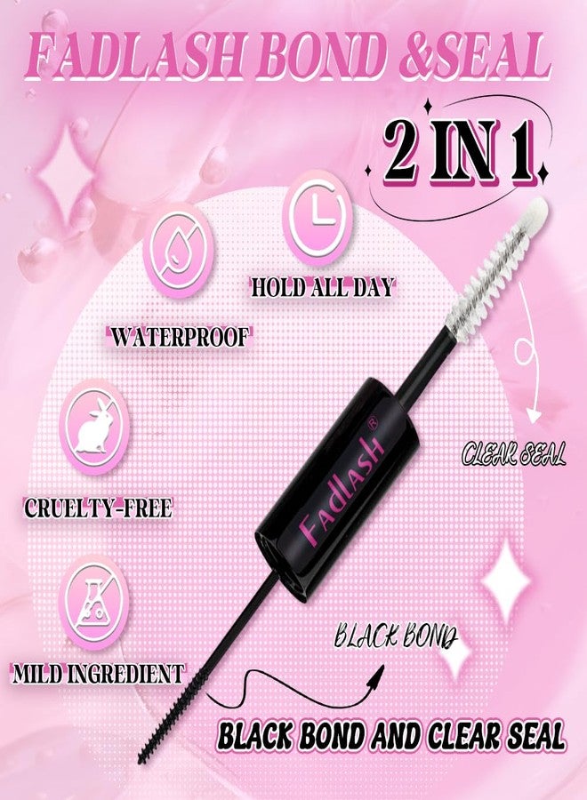 FADLASH FASLASH Bond and Seal Lash Glue 12ML Lash Cluster Glue Lash Bond and Seal Waterproof Eyelash Glue for Eyelash Extensions Hold 48-72 Hours - Image 2