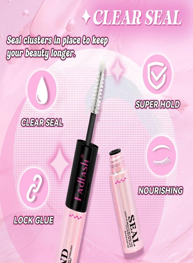 FADLASH FASLASH Bond and Seal Lash Glue 12ML Lash Cluster Glue Lash Bond and Seal Waterproof Eyelash Glue for Eyelash Extensions Hold 48-72 Hours - Image 4