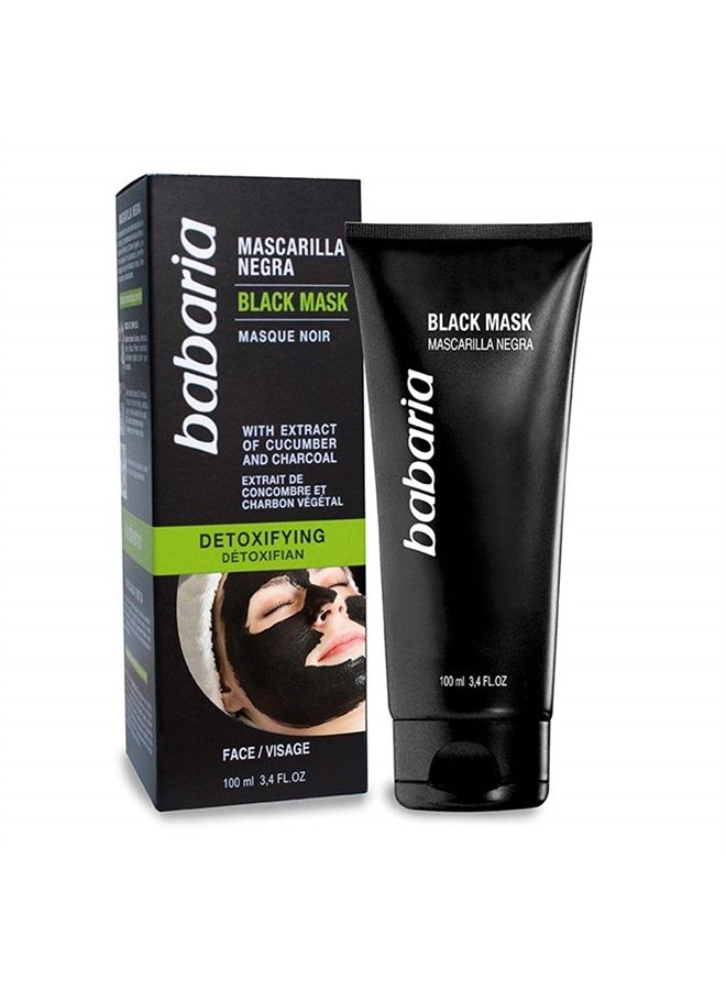 Babaria Black Mask Peel Off Mask, Blackhead Remover Mask, Babaria Charcoal Mask DETOXIFYING 100 ml