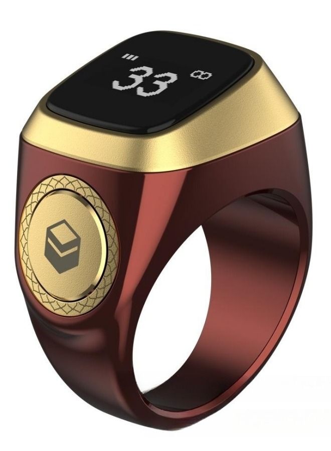 iQIBLA Zikr 1 Lite Smart Ring for Muslims Tally Tasbeeh Counter with Vibration Reminder 18mm  - Image 1