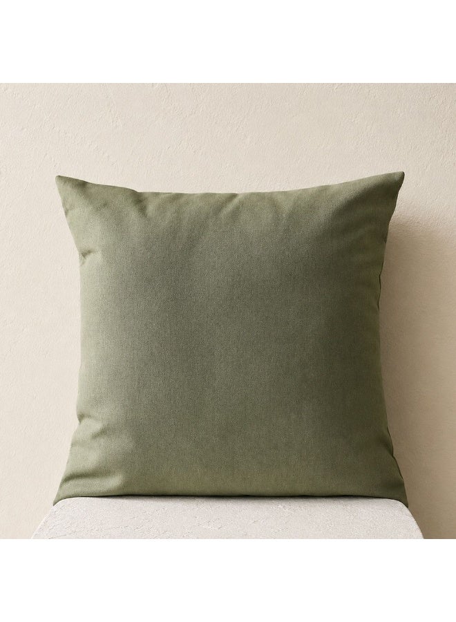 DANUBE HOME Toss Pillow Canvas Leaf 45x45cm, Green, Mackintosh, Outdoor Toss Pillow For Garden Seating, For Garden, Poolside, Patio And Family Outdoor Use - Image 1
