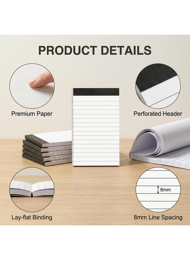 5 Pack A7 Small Notepads Refills, Mini Pocket Notebook 3 x 5 Inch Lined Writing Note Pads with 30 Sheets, Memo Pad Paper for Office School Home Shopping To Do Lists Journals Reminders - Image 5