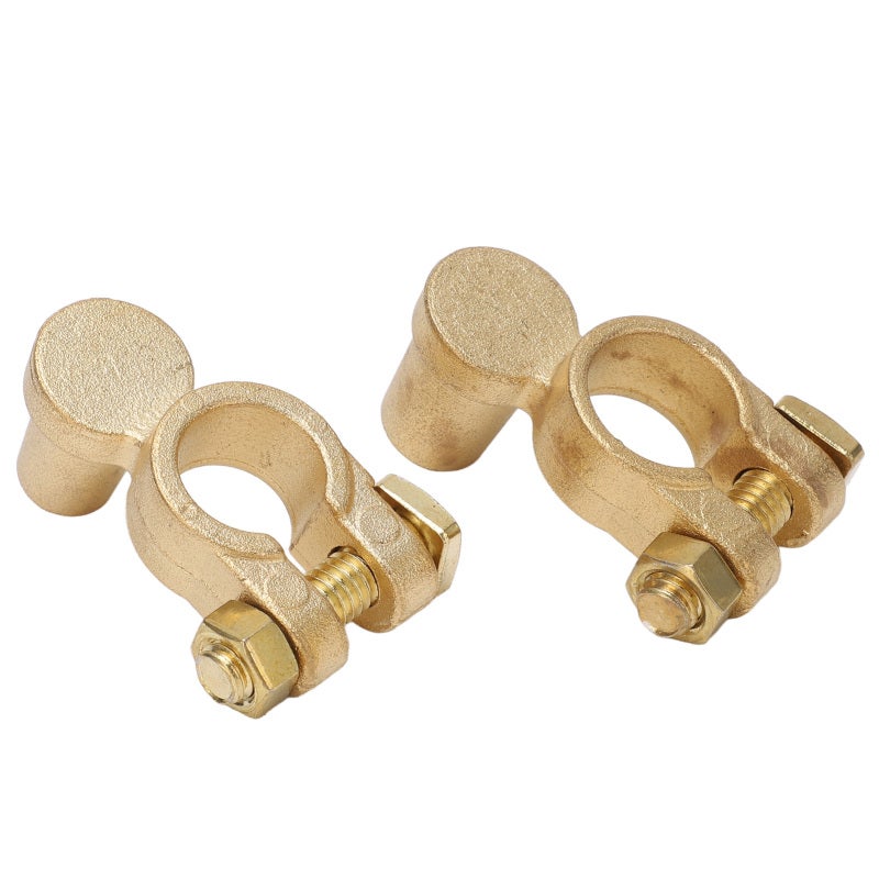 Car Battery Terminal: Premium Brass Material, Rust Resistant, Leakage Prevention - Power Supply Protection, Positive Negative Top Post Connector for Auto Battery Replacement - Image 2