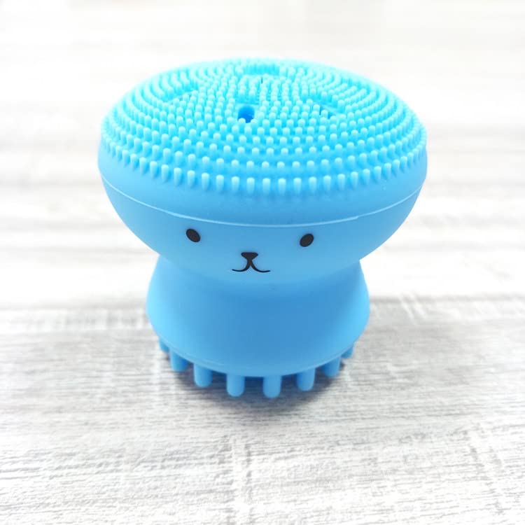 Giffy® Massage Brush Silicone Face Scrubber Exfoliator Soft Cute Octopus Facial Cleansing Brush - Image 1