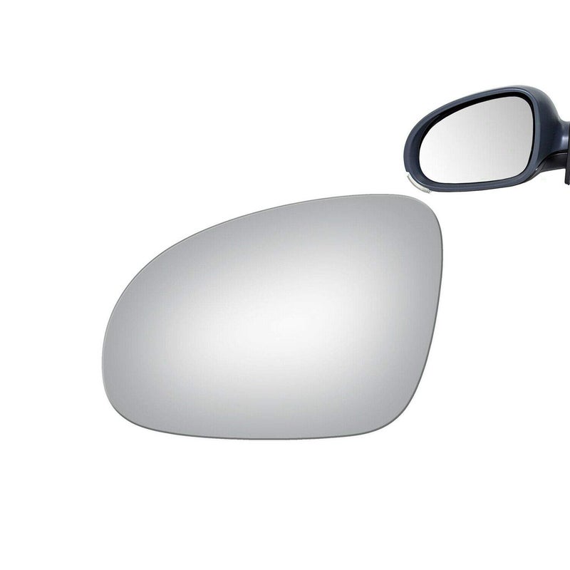 WLLW Mirror Glass Replacement fit for VW EOS GTI R32 Jetta Passat Rabbit Driver Side LH Non Heated