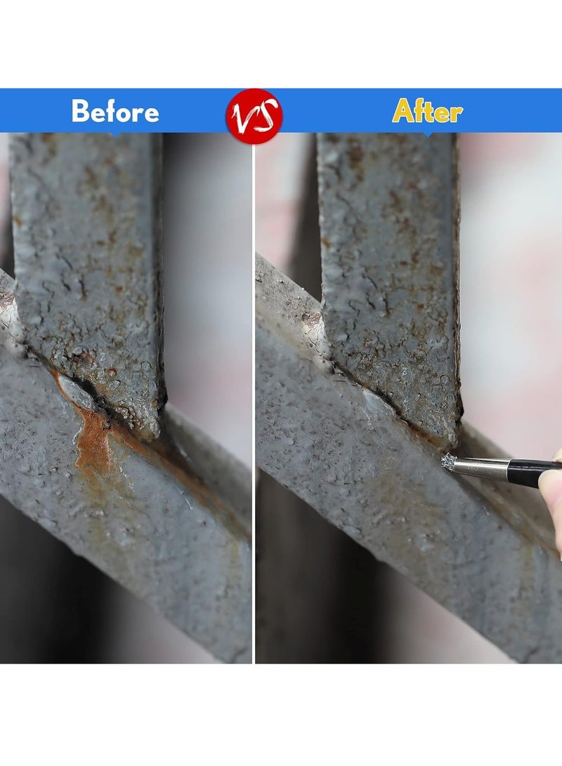 شو وو Scratch Brush Pen Set, Style Prep Sanding With Steel, Brass, Fiberglass, Nylon Replacement Tips for Jewelry, Watch, Coin Cleaning, Electronic Applications, Auto Body Work - Image 5