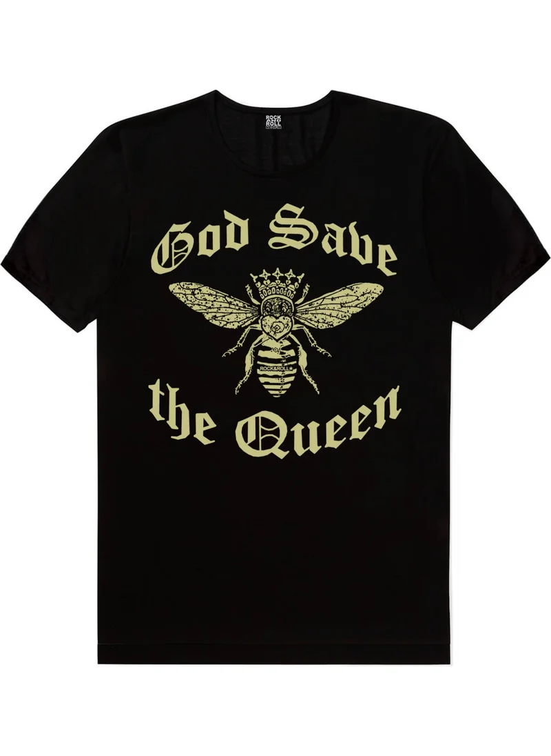 روك اند رول Queen Bee Black Short Sleeve Women's T-Shirt