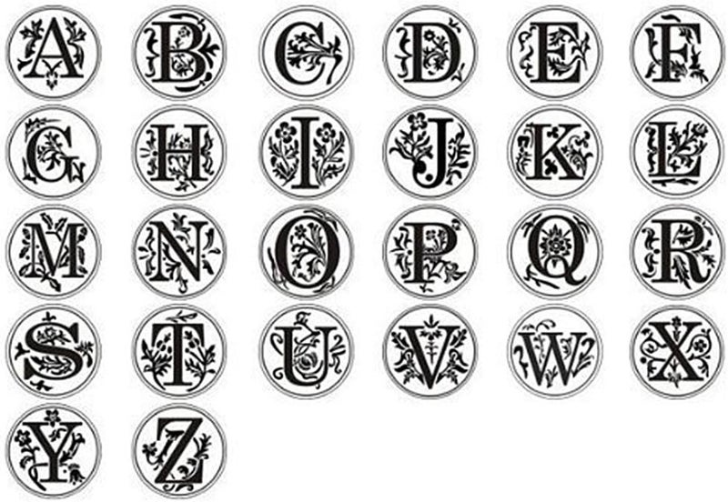 klarakoClassic Initial Wax Seal Stamp Alphabet 26 Letter AklarakoZ Vintage DIY Stamps klarakoA, 25mm - Image 5