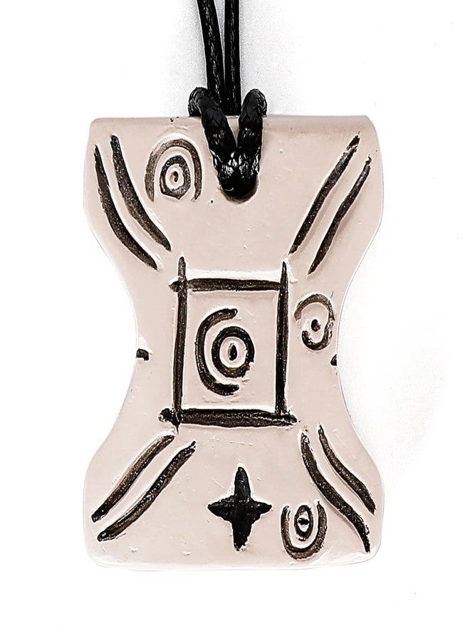 ASVP Shop Japor Snippet Necklace Padme Vintage Look With Engraved Finish, One Size, Faux Leather, Japor - Image 3